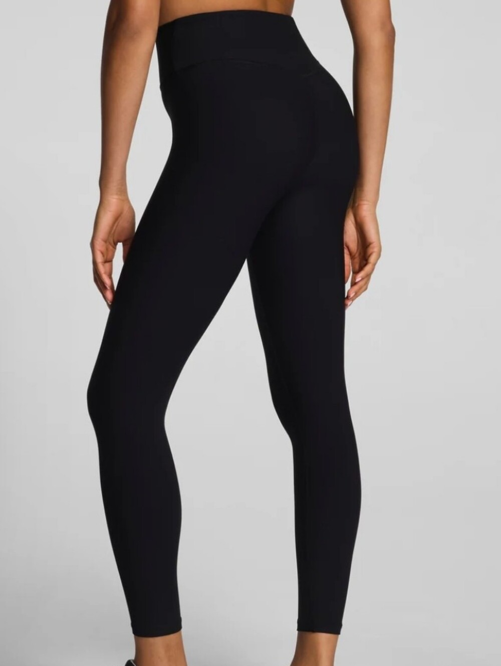 SPANX L119408 Womens Black Look at Me Now Seamless Leggings